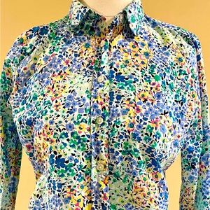 EUC JCREW long sleeve Button Down Shirt Women Size Medium